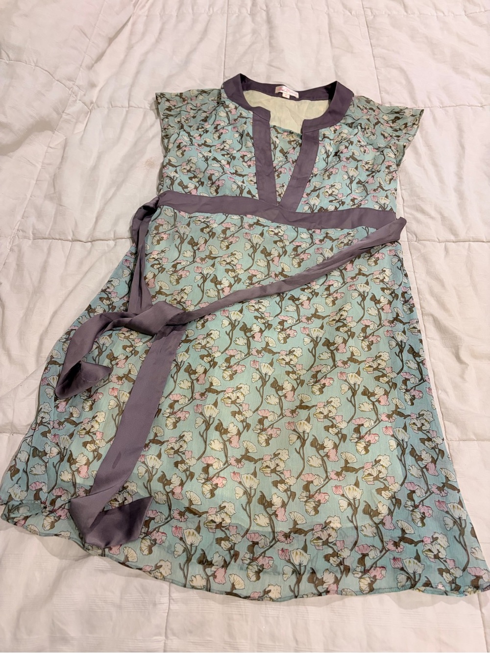 Nursing Dress: Floral Tie-Waist Dress for Breastfeeding